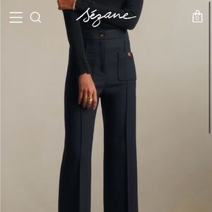 Sezane Emilio Trousers in Navy